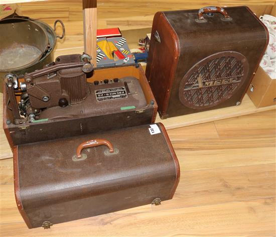 A 16mm speaker and projector